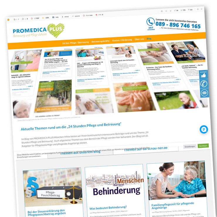 24 Stunden Pflege und Betreuung in München