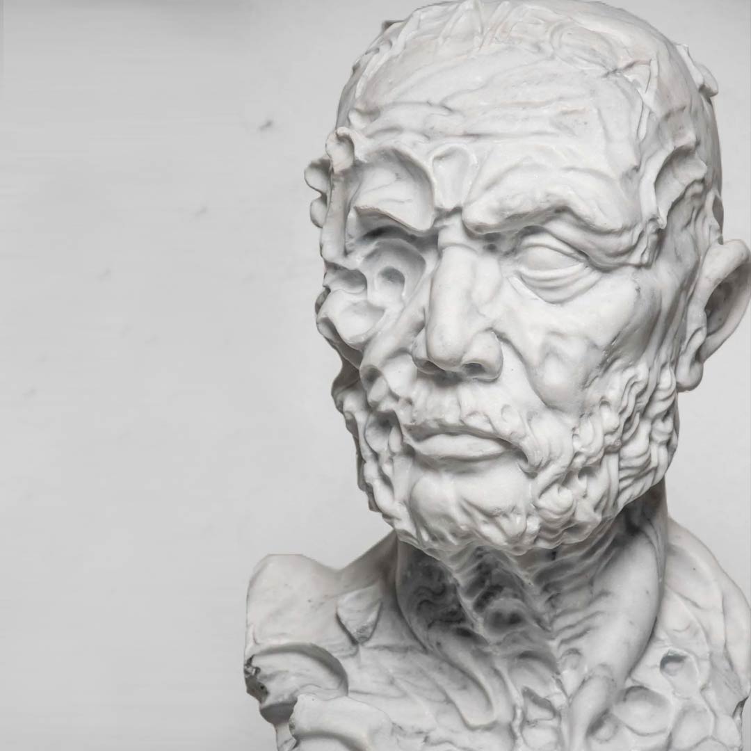 SENECA - besondere Steinskulpturen vom Bildhauer Steinbildhauer Jonas Eideloth Landau, München