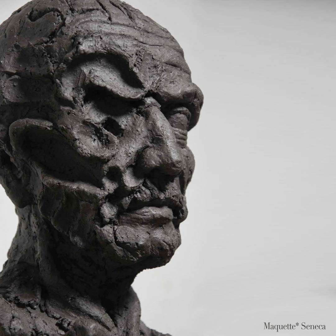 SENECA - besondere Steinskulpturen vom Bildhauer Steinbildhauer Jonas Eideloth Landau, München