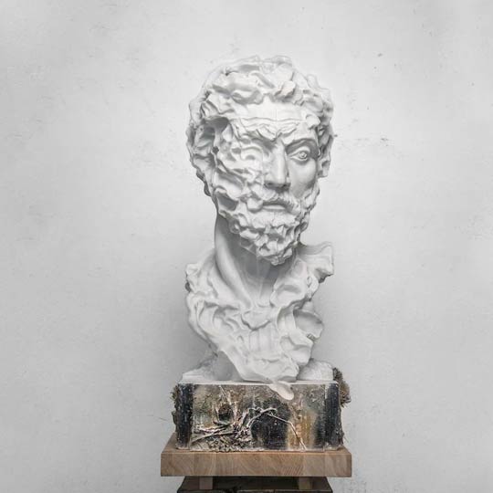 SENECA - besondere Steinskulpturen vom Bildhauer Steinbildhauer Jonas Eideloth Landau, München