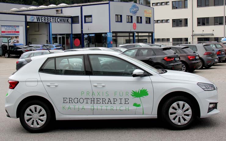 Fahrzeugbeschriftung in München - Bilder von Signus Werbetechnik 