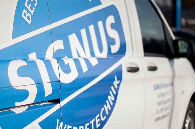 Fahrzeugbeschriftung in München - Bilder von Signus Werbetechnik 