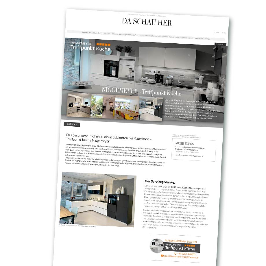 PREditorial Treffpunkt Küche Niggemeyer - das Küchenstudio in Paderborn