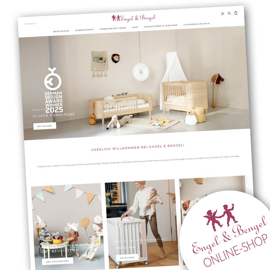 Engel & Bengel präsentiert NAOLIMA MoveMi® das wandelbare Babybett Engel und Bengel Online-Shop