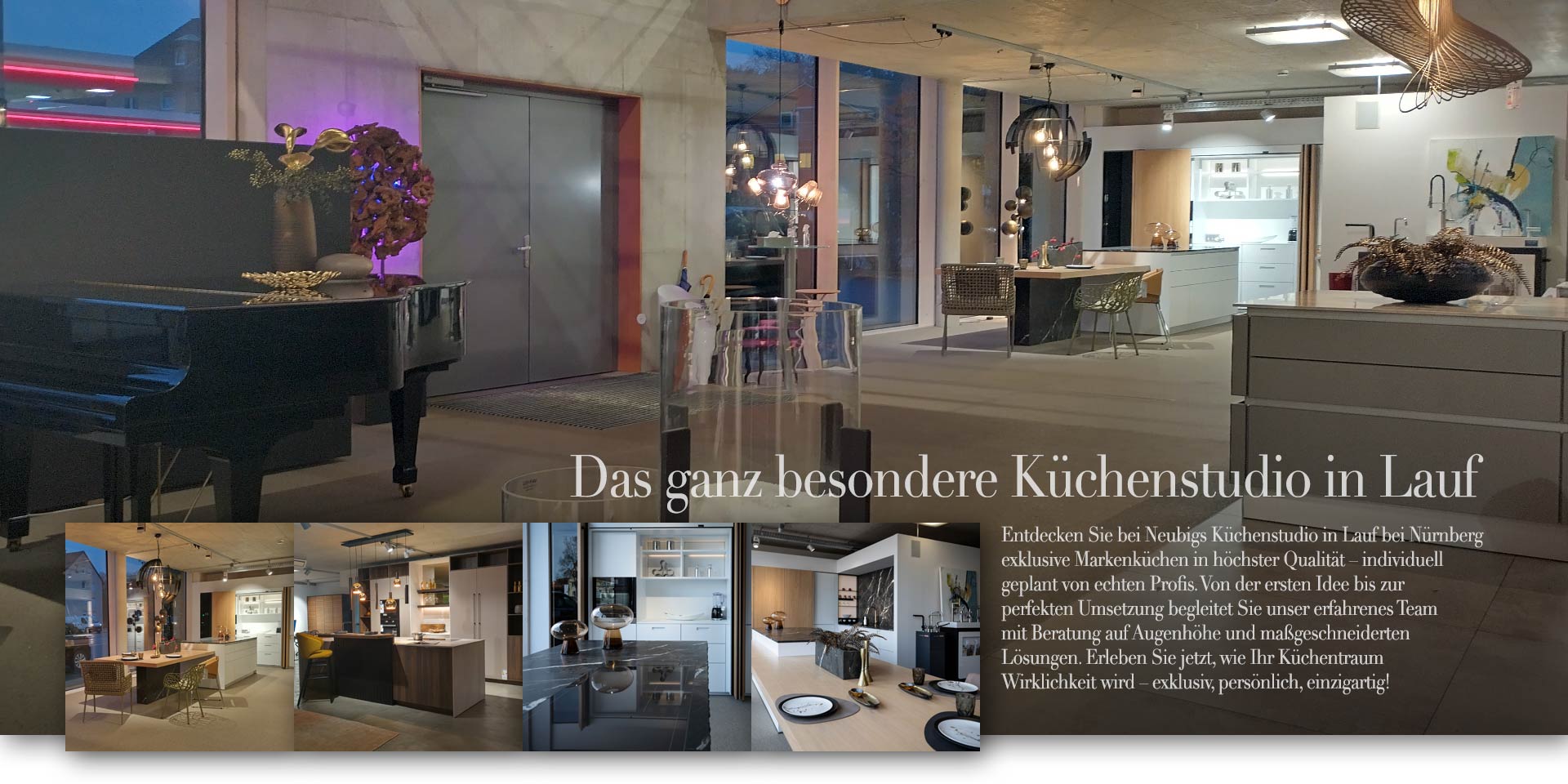 Design von NEUBIGS KÜCHEN, dem exklusiven Küchenstudio in Lauf bei Nürnberg