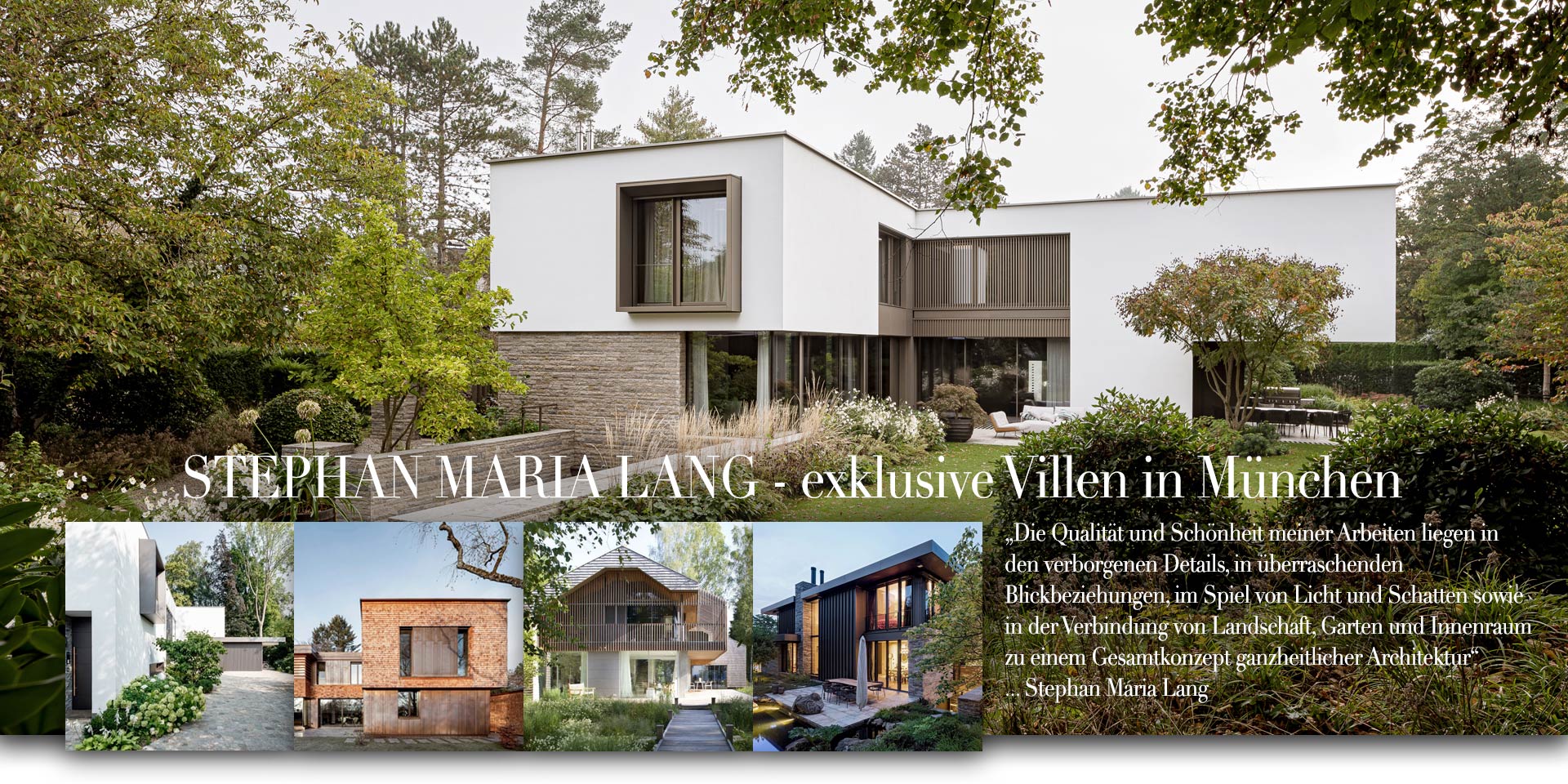 Eine exklusive Villa im Großraum München - Architekt Stephan Maria Lang