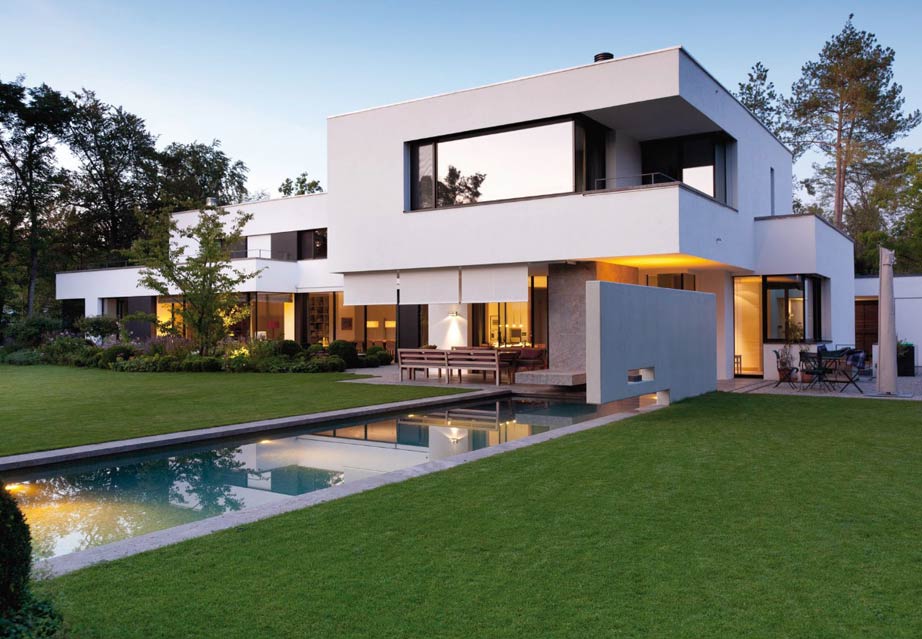 Exklusive moderne Villa im Raum München von Architekten Stephan Maria Lang 