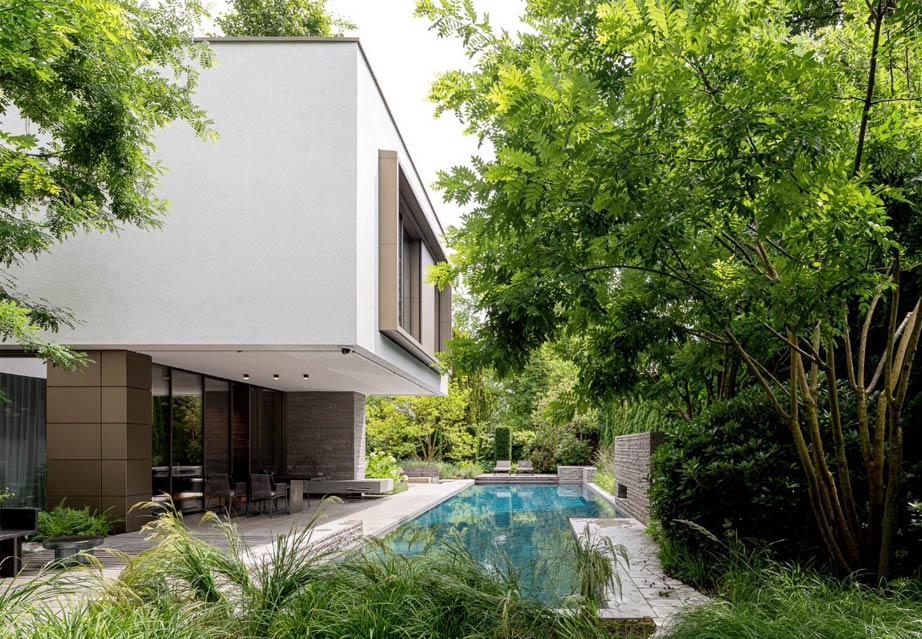 Exklusive moderne Villa im Raum München von Architekten Stephan Maria Lang 